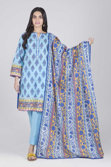 Bonanza Satrangi Tessellation Silhouette - 3 PcSummer Spring Lawn Collection Vol 1 2020 | Bonanza Lawn